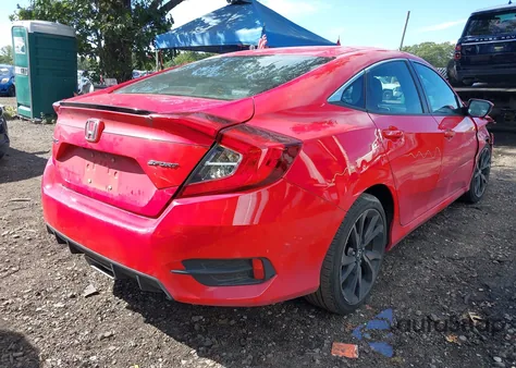 2021 Honda Civic Sport из США, поврежденный, VIN 2HGFC2F89MH536331